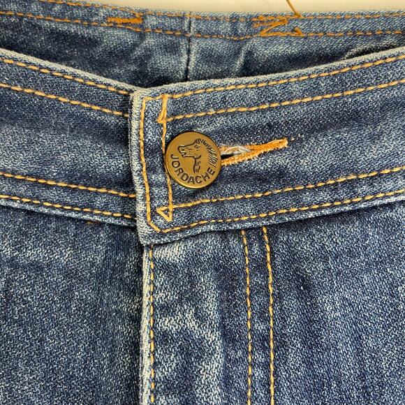 Vintage 80s Jordache Horse Logo Jeans High Waist sz 34 L Straight Leg Hong Kong - Picture 4 of 11